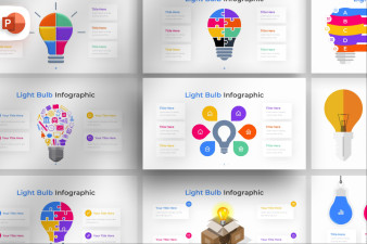 Light Bulb PowerPoint Infographic Template